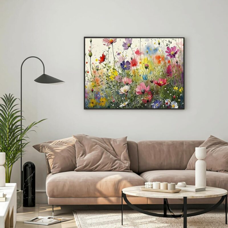 Paint by Numbers for Adults Beginners-Paint by Number Flowers, Acrylic Paint by Numbers Kits on Canvas Flower Drawing Colorful Paintworks Artwork for Adults Beginner,16x20inch - Image 2