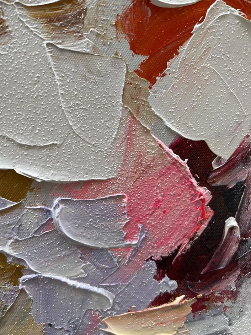 Hand-painted abstract oil painting with thick texture and rich colors, 36x24 inches, is suitable for decorating the walls of art homes.Decorative Art Painting - Image 2